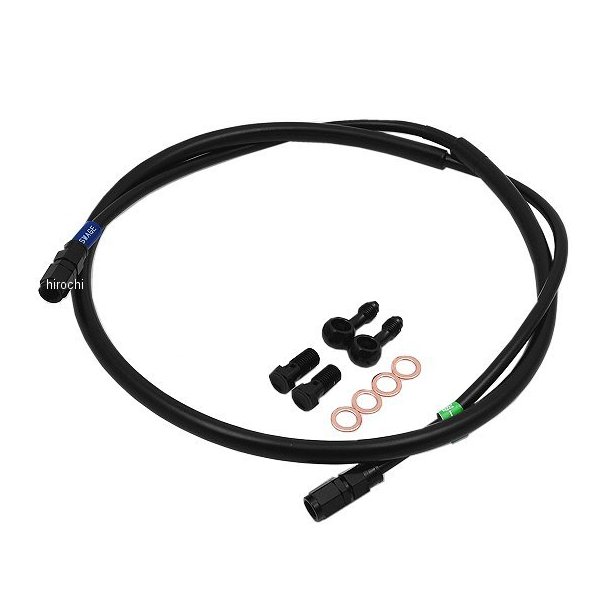 正規品／スウェッジライン WR250X フロントホースキット ホースエンド：ステンレスブラック ホースカラー：クリア SWAGE-LINE バイク : SWAGE LINE(スウェッジライン) フロントブレーキホース