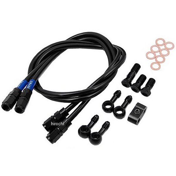 スウェッジライン SWAGE-LINE フロント ブレーキホースキット 81年-82年 RZ350 黒 スモーク WO店