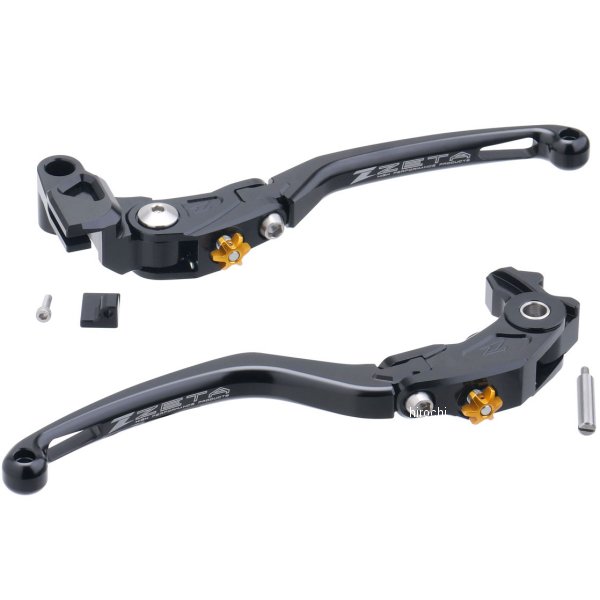 ジータ ZETA パイロット レバーセット 黒 19年-22年 ZX-6R WO店