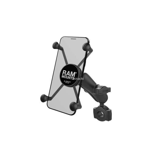 ラムマウント RAM Mounts Xグリップ＆バーマウントベース ファブレット用 標準アーム テザー付 黒 WO店
