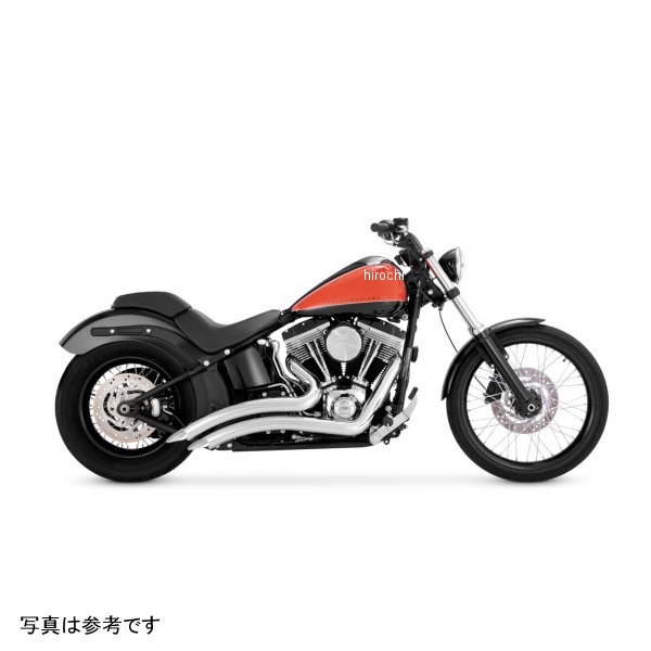 バンス＆ハインズ 2-2 PCX ビッグラディウス2-2 クローム マフラー 86年-17 ハーレー ソフテイルファミリー 4550255783075 WO店_1