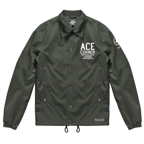 エースカフェロンドン ACE CAFE LONDON 春夏モデル ウォータープルーフコーチジャケット モスグリーン Sサイズ 4571443645340 WO店