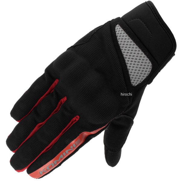 コミネ KOMINE 2024年春夏モデル 3D プロテクトメッシュグローブ 黒/赤 Lサイズ 4582611216309 WO店の通販は