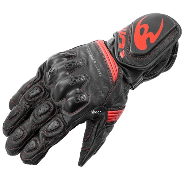 GK-266 コミネ KOMINE 春夏モデル レーシンググローブ 黒/赤 3XLサイズ 4582611245637 WO店