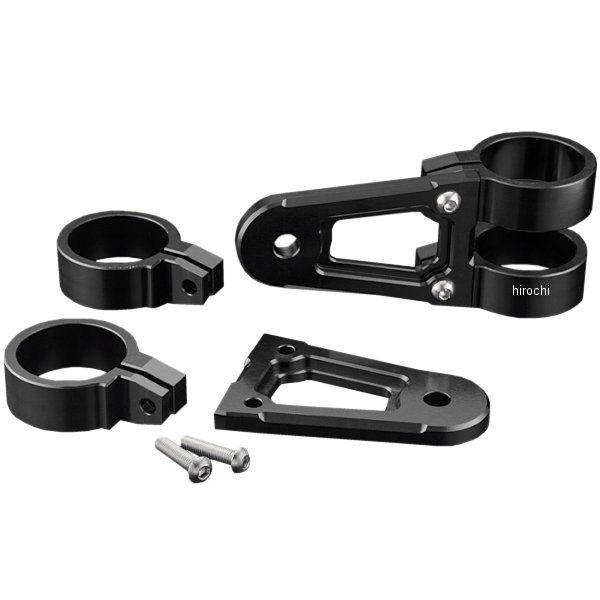 ピーエムシー PMC ビレット ヘッドライトステー タイプ1 36mm 汎用 アルミ 黒 WO店