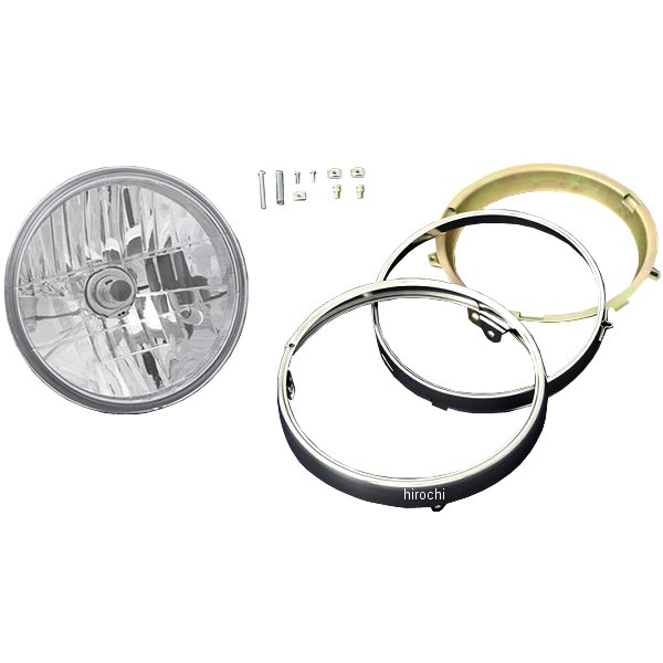 S=710 ピーエムシー PMC BRIGHTEC マルチリフレクター 前照灯 ラウンド印字機 旧カワサキ系リム付き添い人 黄 汎用 せつ然たる WO店