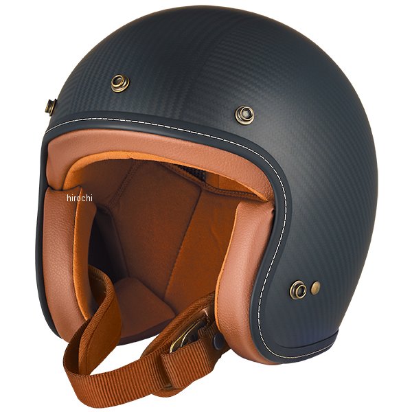 ジーロット ZEALOT ジェットヘルメット FlyboyJet2  CARBON HYBRID スタンダード マット/ブラウン Mサイズ 4589757889602 WO店