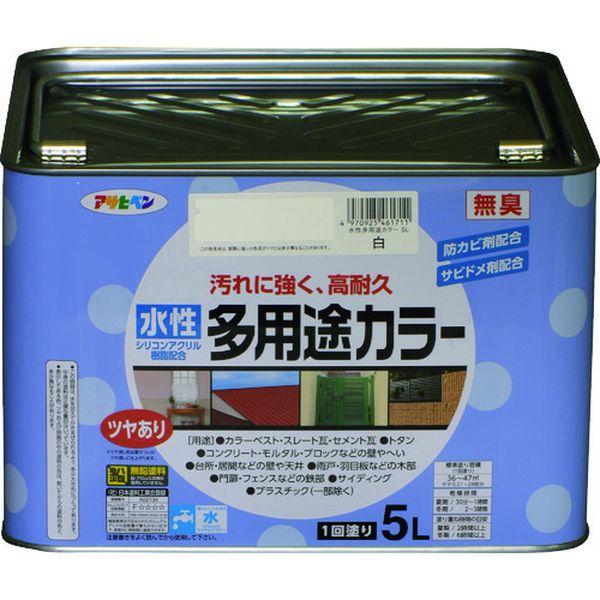 (株)アサヒペン アサヒペン 水性多用途カラー5L 白 461711-TN WO店