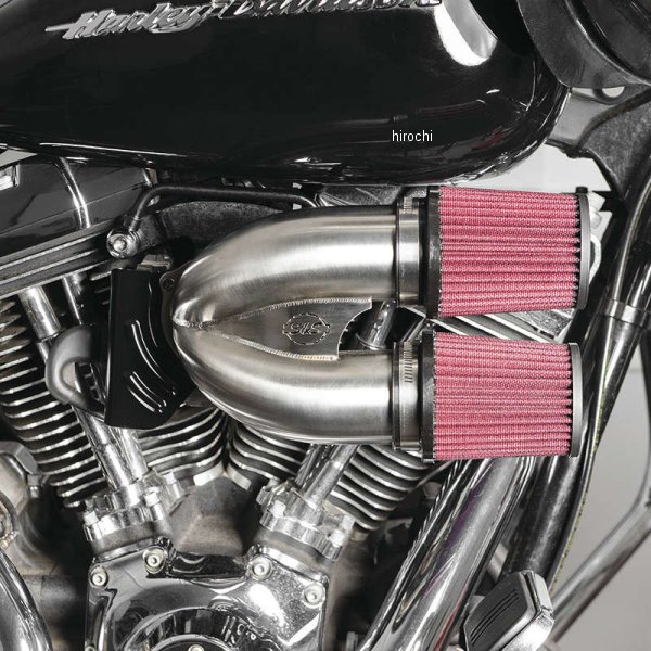 S&Sサイクル S&S Cycle エアクリーナーキット インダクション調整 08年-16年 FLH、FLT ステンレス 486883-TR WO店