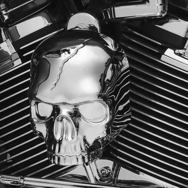 クリアキン Kuryakyn ホーンカバー ウォーターフォールタイプ用 スカル クローム 486927-TR WO店 9,229円