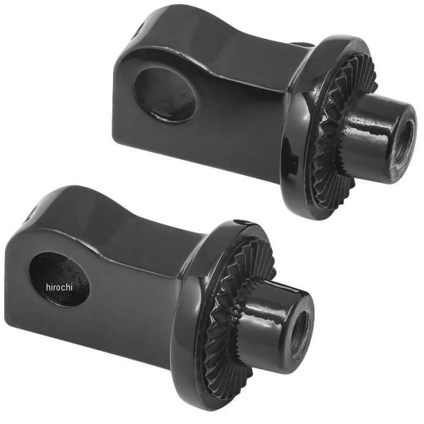 クリアキン Kuryakyn ペグ アダプタ スプライン 10年-18年 XL1200X、XL1200C、XL1200V 黒 488576-TR WO店