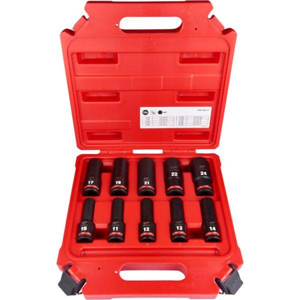 SHOCKWAVE ディープインパクトソケット 1/2インチ(12.7mm)角 10PCS セット 4932480457-TN WO店