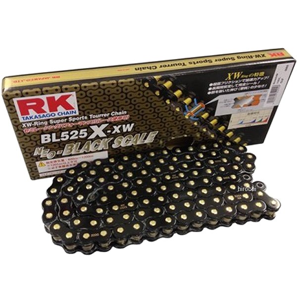 RKジャパン BL525X-XW-120BLブラックスケールシリーズチェーン (120L) BL525XXW120 WO店
