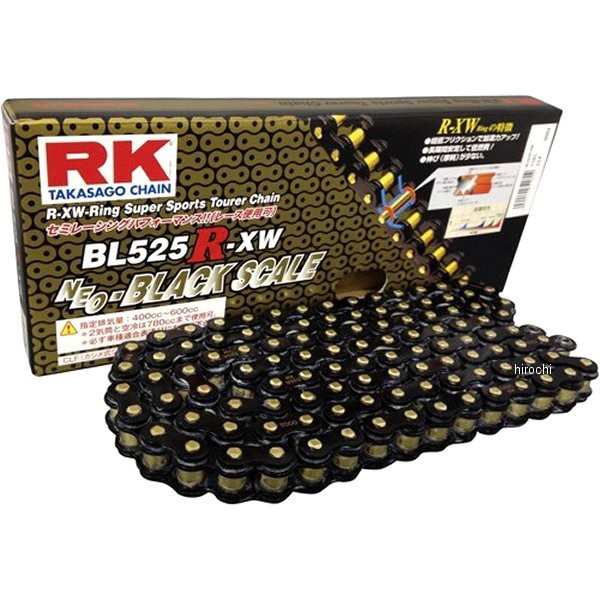 RKジャパン BL525R-XW-100BLブラックスケールシリーズチェーン (100L) BL525RXW100 WO店の通販は