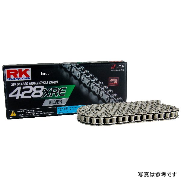 RKジャパン チェーン 130L SILVER 428XRE WO店 【公式通販】