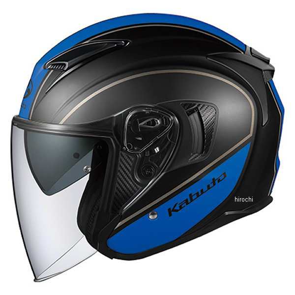 オージーケーカブト OGK KABUTO ジェットヘルメット EXCEED DELIE フラットブラックブルー XLサイズ 4966094577155  WO店｜au PAY マーケット