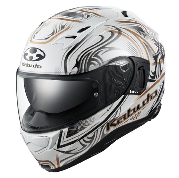 オージーケーカブト OGK KABUTO フルフェイスヘルメット KAMUI-3 JAG パールホワイトゴールド XLサイズ 4966094596651 WO店 38,324円