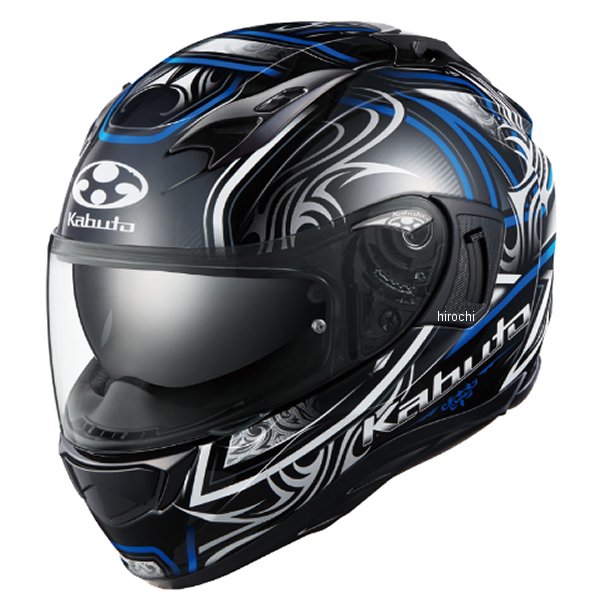 オージーケーカブト OGK KABUTO フルフェイスヘルメット KAMUI-3 JAG ブラックブルー XLサイズ 4966094596705 WO店