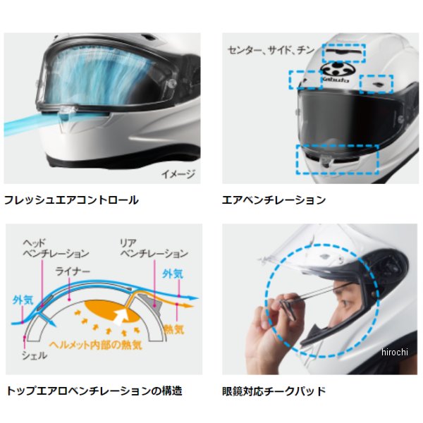 オージーケーカブト OGK KABUTO フルフェイスヘルメット F-17 フラットブラック XXLサイズ(63-64cm) 4966094605285 WO店_4