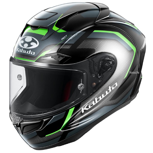 オージーケーカブト OGK KABUTO フルフェイスヘルメット F-17 ZESTAL ブラックグリーン Lサイズ 4966094636258 WO店_1