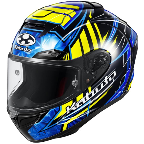 オージーケーカブト OGK KABUTO フルフェイスヘルメット F-17 VELLIO ブルーイエロー XLサイズ 4966094636449 WO店_1