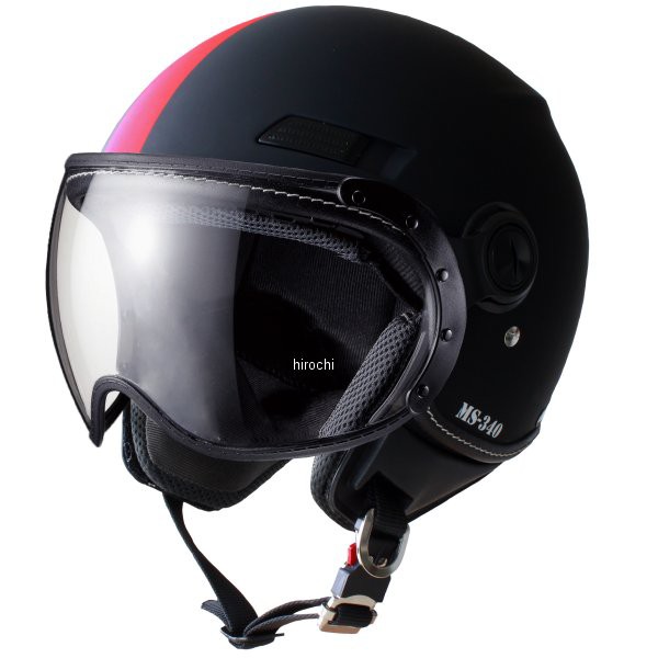マルシン工業 Marushin ジェットヘルメット MS-340 アシンメトリック レッド Mサイズ WO店の通販は 9,198円
