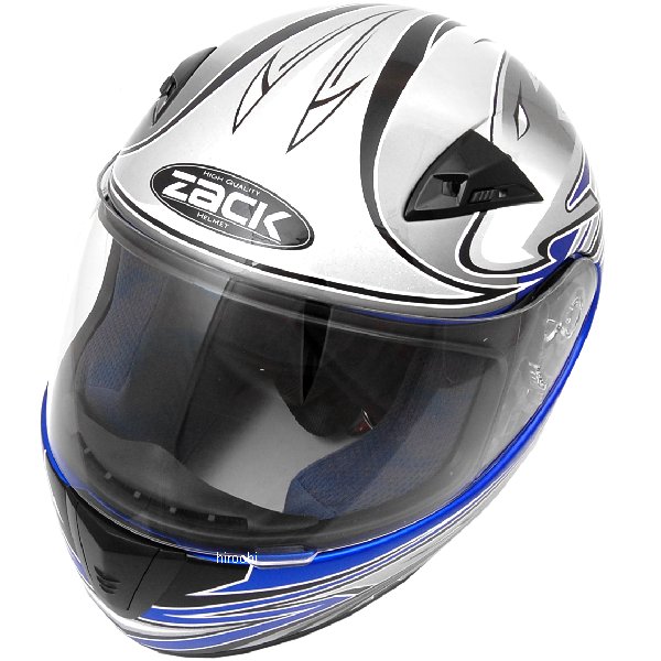 TNK工業 フルフェイス ZK-1 青/シルバー キッズサイズ(54-56cm) WO店