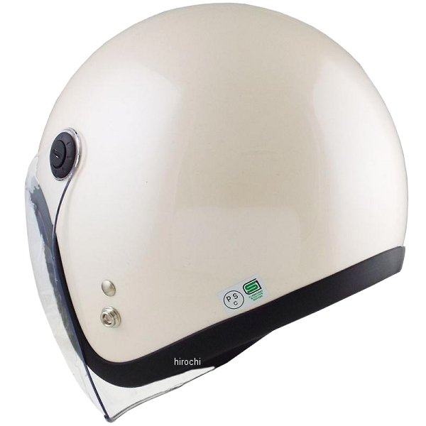 TNK工業 ジェットヘルメット JL-65SR パールホワイト フリーサイズ(58