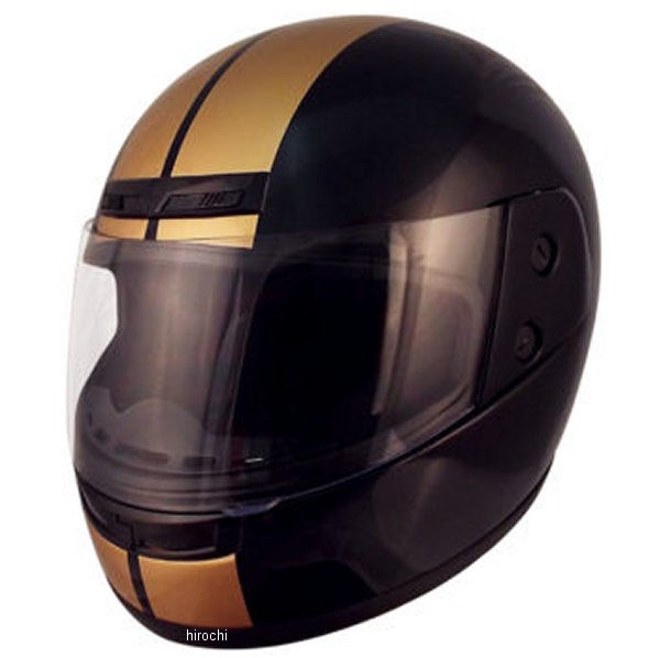 HF-100V TNK工業 フルフェイスヘルメット ブラックゴールド フリーサイズ(58-59cm) WO店ヘルメット