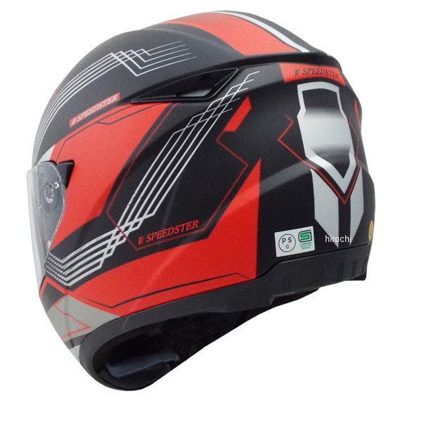 TNK工業 ZF-4 フルフェイスヘルメット  ハーフマッドブラックレッド Lサイズ WO店