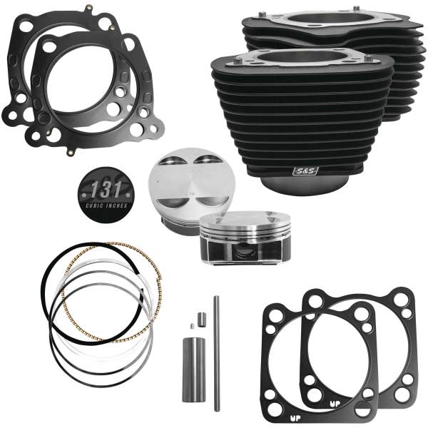 S&amp;Sサイクル S&amp;S Cycle 131" KIT - BLACK FINS M8 502225-TR WO店