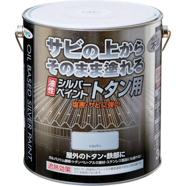 (株)アサヒペン アサヒペン 油性シルバーペイントトタン用 3kg 502339-TN WO店