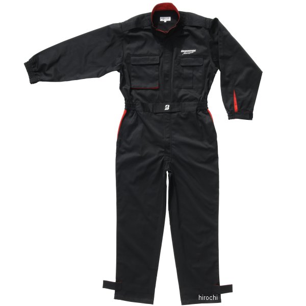 ブリヂストン BRIDGESTONE ピットクルースーツ ブリヂストン モータースポーツ 黒 Mサイズ 5160 9579 WO店
