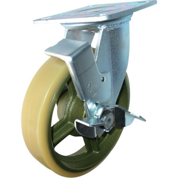 519BPSCU200 重荷重用旋回式ウレタン車輪(イモノホイール・ラジアルボールベアリング)200mm SP付 519BPS-CU200 WO店の通販は