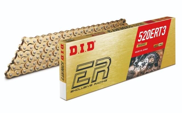 4525516906913 DID 大同工業 チェーン店 520ERT3 スピード競技用 ER続きもの ゴールド (128L) カシメ WO店