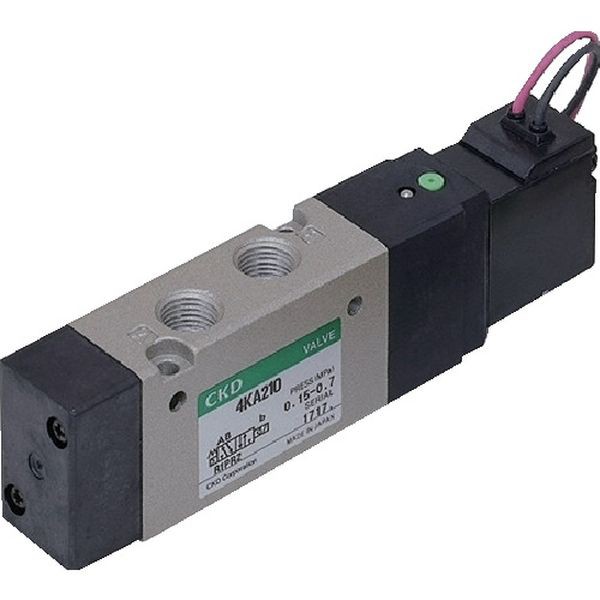 4KA21006DC24V  CKD(株) CKD 4Kシリーズパイロット式5ポート弁セレックスバルブ 4KA210-06-DC24V WO店 10,063円