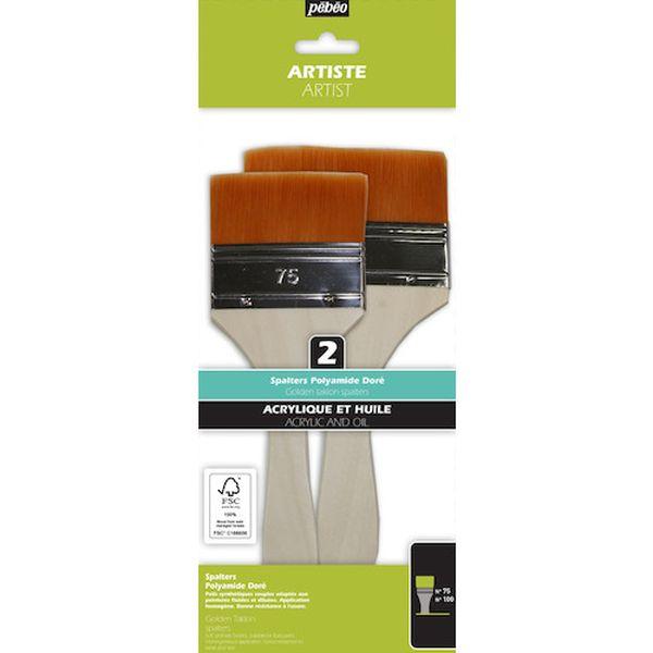 ペベオ・ジャポン(株) ペベオ 化繊刷毛 2本セット(75/100mm)FSC認証軸 6329907-TN WO店