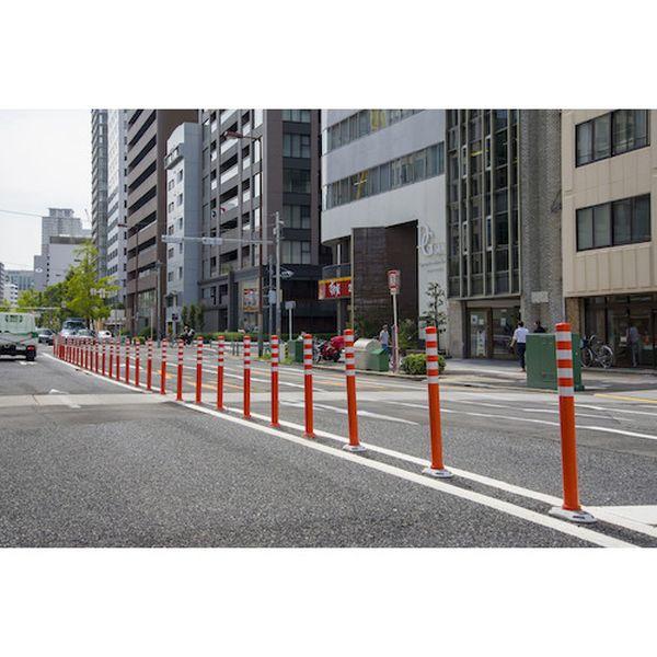 PCCTR65RWFTT6 車線分離標 ポールコーンCITY R 一本脚 M16 PCCTR-65RW-F 赤 6519473-TN WO店_3