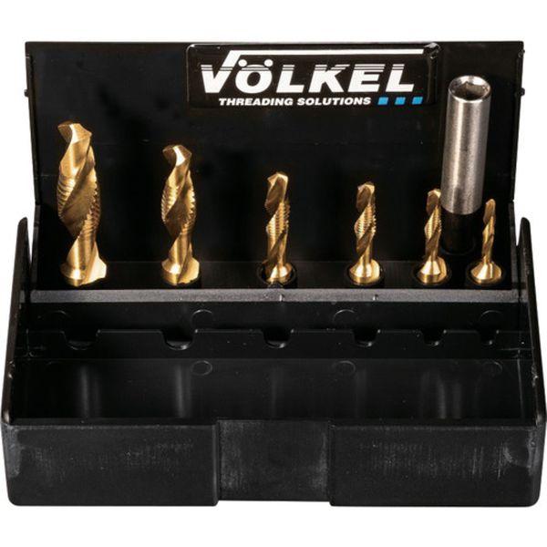 VOELKEL社 フェルケル 六角軸タッピングドリルセット チタンコーティング M3ーM10 6本入り 67209 WO店_1