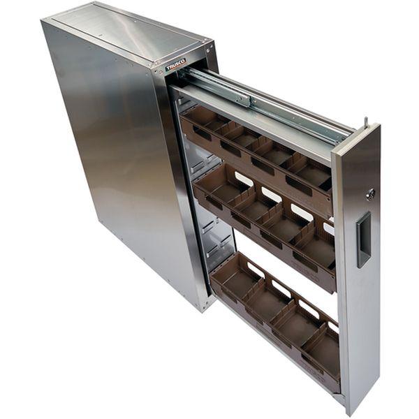 TK1 トラスコ中山(株) TRUSCO 耐震薬品庫 192X600XH800 1列引出型 TK-1 WO店_2