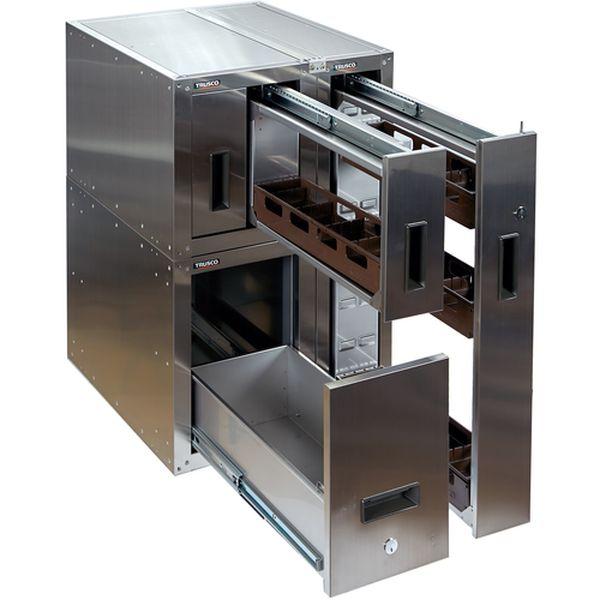 TK1 トラスコ中山(株) TRUSCO 耐震薬品庫 192X600XH800 1列引出型 TK-1 WO店_4