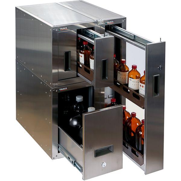 TK1 トラスコ中山(株) TRUSCO 耐震薬品庫 192X600XH800 1列引出型 TK-1 WO店_5