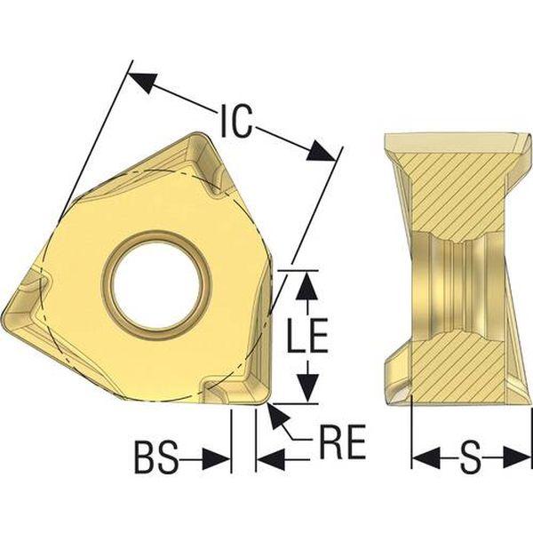 XNEX080608TRME09 フライス スクエア6用インサート XNEX08・ME09 MP3501 10個入り XNEX080608TR-ME09 WO店_1