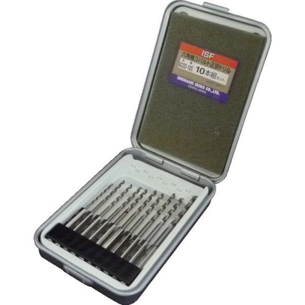 6COD10S (株)イシハシ精工 ISF 六角軸コバルト正宗ドリル 10本組セット(スチールケース入) 6COD-10S WO店