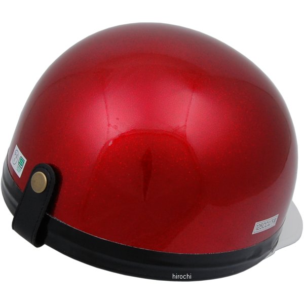 NBS バイクパーツセンター ハーフヘルメット コルク半 レッドラメ