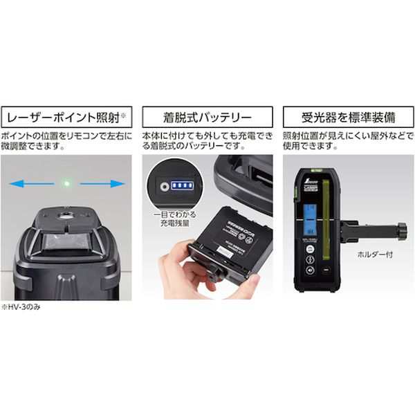 専用商品 シンワ測定(株) シンワ スピニングレーザー HV-3 グリーン 70817