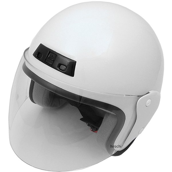NBS バイクパーツセンター ジェットヘルメット 白 フリーサイズ