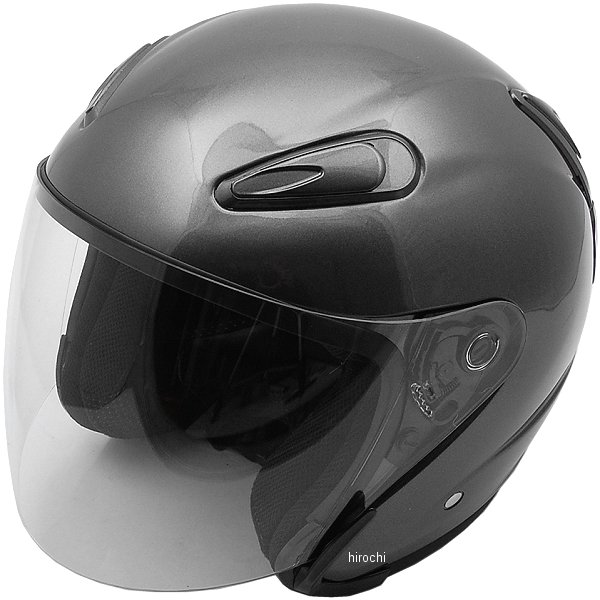 A221 NBS バイクパーツセンター ジェットヘルメット エアロフォルム ガンメタ Mサイズ(57-58cm未満) WO店