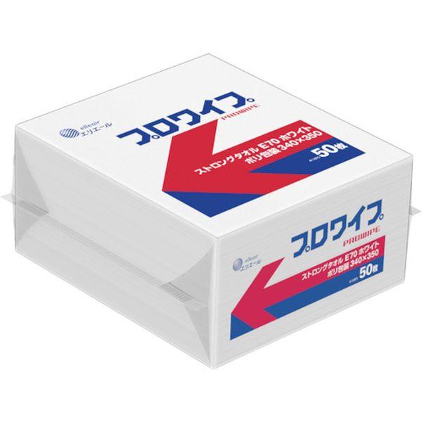 (株)EBS エリエール プロワイプ ストロングタオルE70 ホワイト ポリ包装 340×350 823616-TN WO店