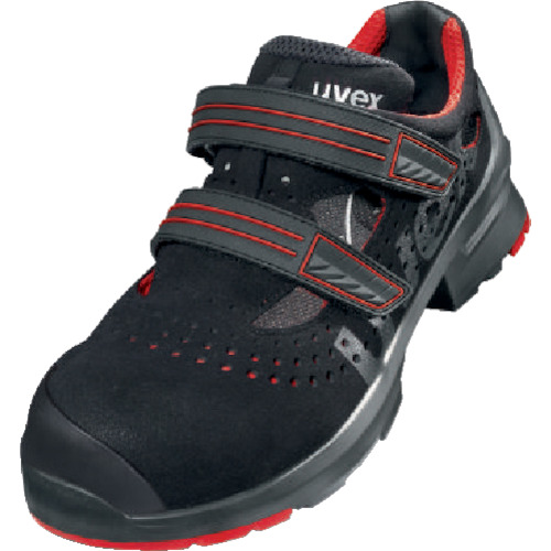8536.540  UVEX社 UVEX サンダル ブラック/レッド 25.5CM 8536-540-TN WO店